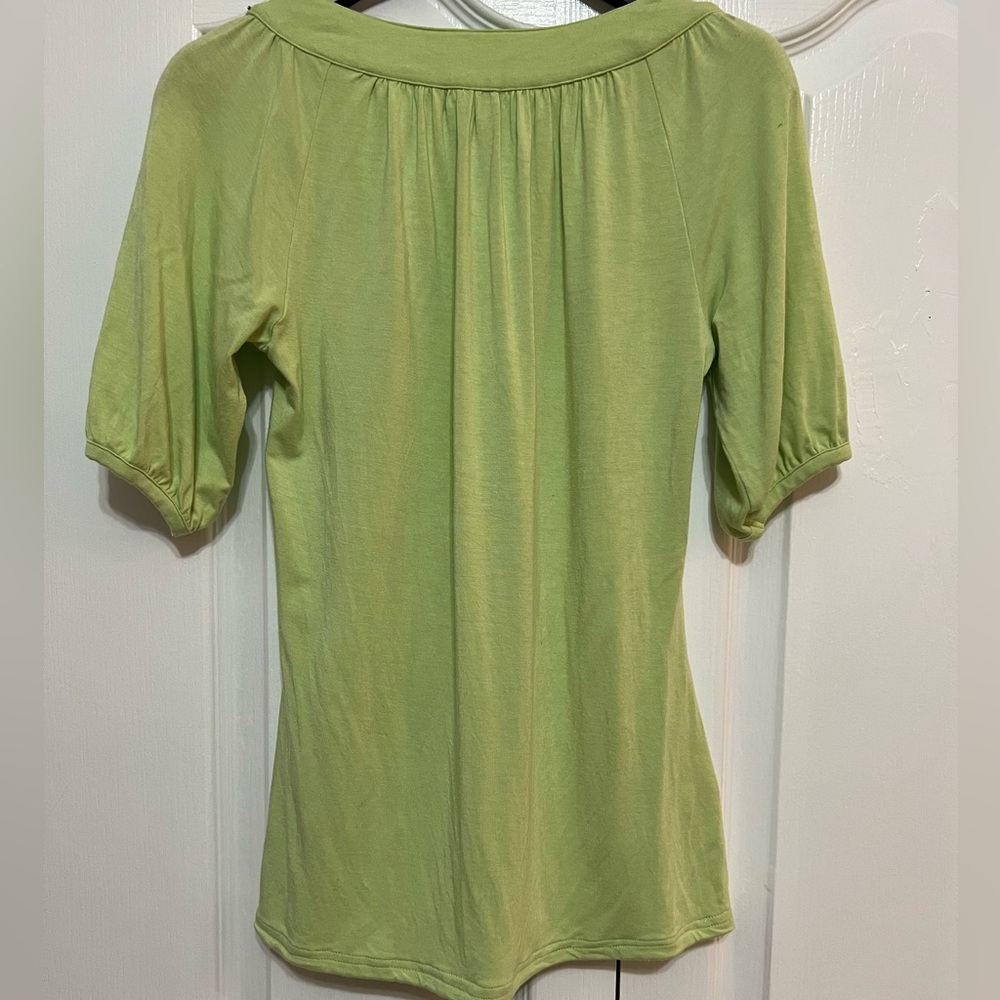 U- KNIT Women Blouse size : S with multiple stones designs at Crewneck . - Picture 2 of 7